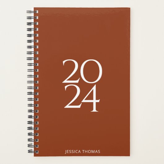 Terracotta Personal 2024 Weekplanner Planner (Voorkant)