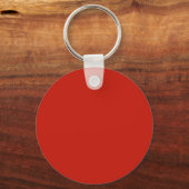 Terracotta Perzik Strepen Aangepaste Naam  Sleutelhanger (Achterkant)
