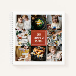 Terracotta Photo Collage 8 Pics Family Recipes Notitieboek