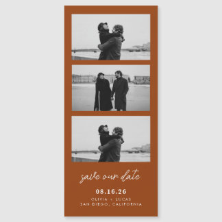 Terracotta Photo Strip Magnetic Wedding