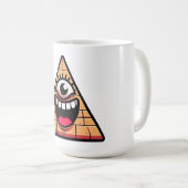 Terracotta piramide oog koffiemok (Voorkant rechts)