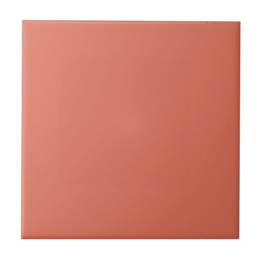 Terracotta Plain Solid Color Keramische Tegel Tegeltje (Voorkant)