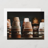 Terracotta Plant Pots Briefkaart (Voorkant / Achterkant)