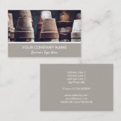 Terracotta Plant Pots Gardening Visitekaartje (Voorkant / Achterkant)