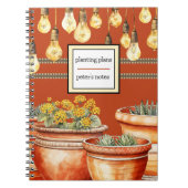 Terracotta Planten potten en Garden String Lights Notitieboek (Voorkant)