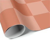 Terracotta Pleinen Donkere en Lichte Pleinen Custo Cadeaupapier (Rol Hoek)