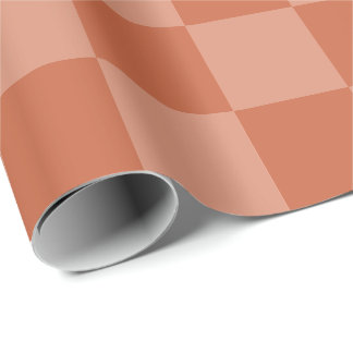 Terracotta Pleinen Donkere en Lichte Pleinen Custo Cadeaupapier