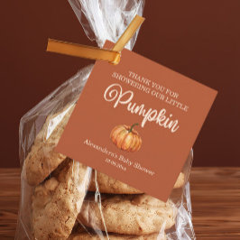 Terracotta pompoen Baby shower Bedankjes Labels