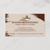 Terracotta Pottery Ceramic Clay Handmade Studio Visitekaartje (Achterkant)