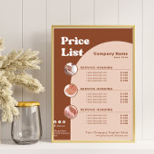 Terracotta Product Afbeelding Retro Boog Prijslijs Poster