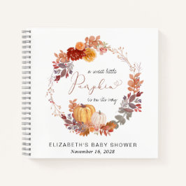 Terracotta Pumpkin Baby shower Gastenboek Notitieboek