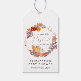 Terracotta Pumpkin Baby shower Hartelijk dank Cadeaulabel