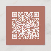 Terracotta | QR-code | Trouw RSVP Informatiekaartje (Achterkant)