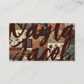 Terracotta Quilt Patchwork Handgemaakte kleding Visitekaartje (Voorkant)