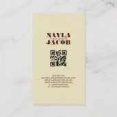 Terracotta Quilt Patchwork Handgemaakte kleding Visitekaartje (Achterkant)