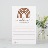 Terracotta Rainbow-advies voor de moeder om kaart  (Staand voorkant)