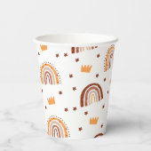 Terracotta Rainbow mevrouw Onederful Birthday Papieren Bekers (Achterkant)