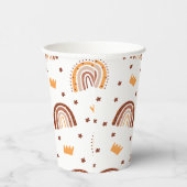 Terracotta Rainbow mevrouw Onederful Birthday Papieren Bekers (Rechts)