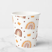 Terracotta Rainbow mevrouw Onederful Birthday Papieren Bekers (Voorkant)