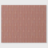 Terracotta Rainbow Mid Century Chic Patroon Cadeaupapier (Vlak)