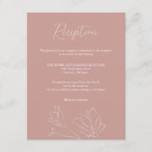 Terracotta Receptie Kaart | Boho handgetekend ontw (Voorkant)