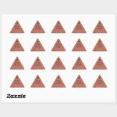 Terracotta Red Boho kerstcadeaus Sticker (Vel)