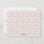 Terracotta Red Boho Polka Dot Five-Photo Feestdagenkaart (Achterkant)