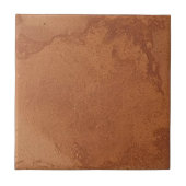 Terracotta red simple rustic tegeltje (Voorkant)