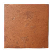 Terracotta red simple rustic tegeltje (Voorkant)