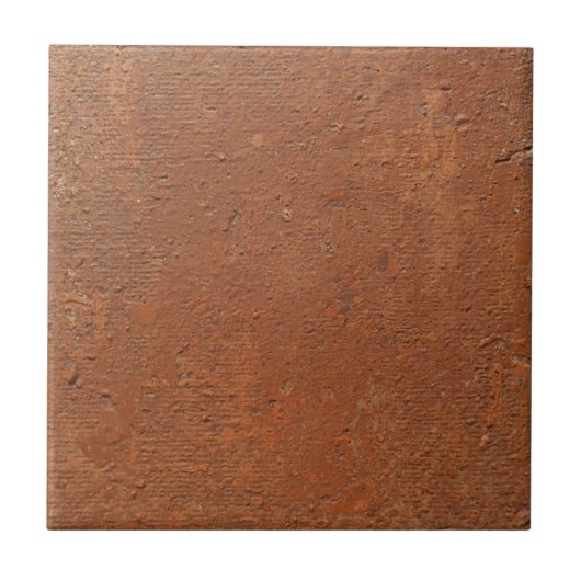 Terracotta red simple rustic tegeltje (Voorkant)