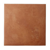 Terracotta red simple rustic  tegeltje (Voorkant)