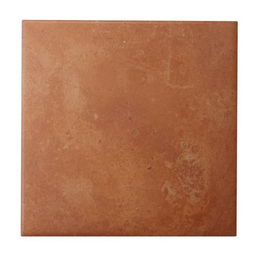Terracotta red simple rustic  tegeltje (Voorkant)