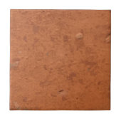 Terracotta red simple rustic  tegeltje (Voorkant)
