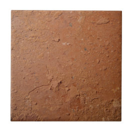 Terracotta red simple rustic  tegeltje