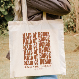 Terracotta Retro Boho - Gepersonaliseerd parlement Tote Bag