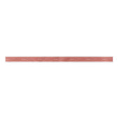 Terracotta Retro Boho Minimalistisch Vrolijk Kerst Satijnen Lint (Voorkant)