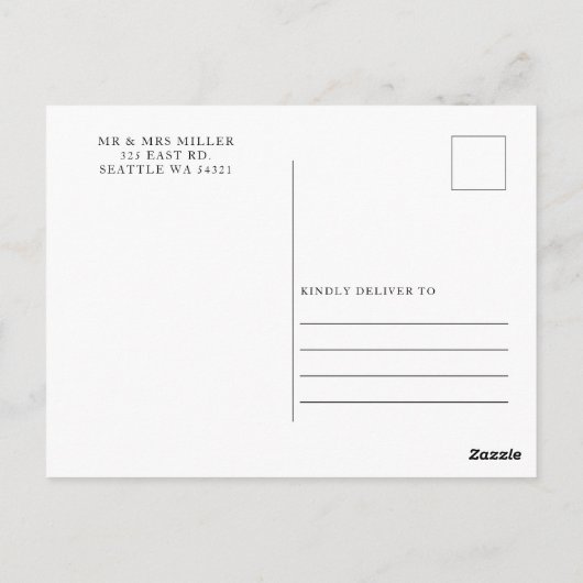 Terracotta Retro Groovy Boho Bruiloft Dank u Briefkaart (Achterkant)