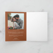 Terracotta Retro Love & Bedankt White Arch Wedding (Binnen)