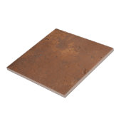 Terracotta rode eenvoudige rustieke  tegeltje (Zijkant)