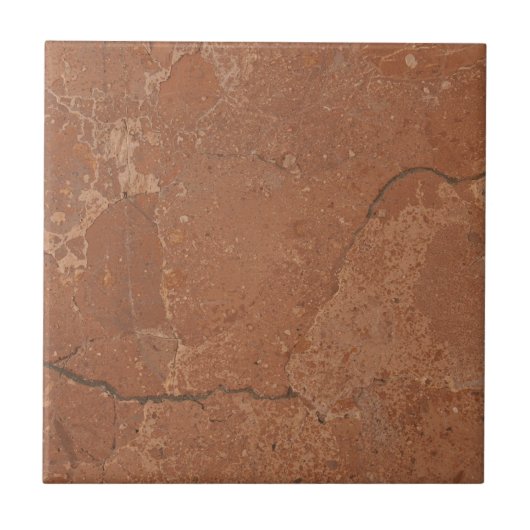 Terracotta rode eenvoudige rustieke tegeltje (Voorkant)