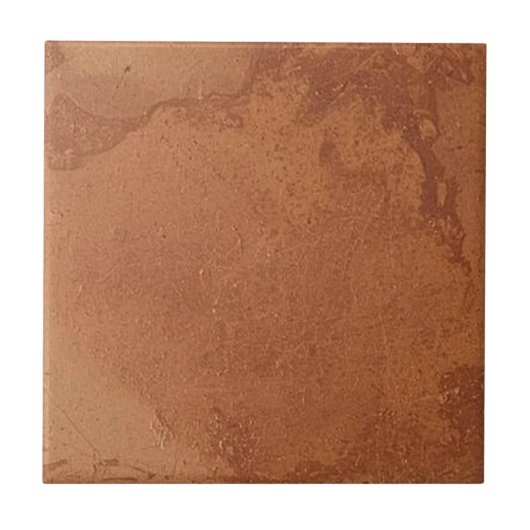 Terracotta rode eenvoudige rustieke tegeltje (Voorkant)