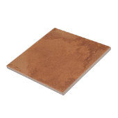 Terracotta rode eenvoudige rustieke tegeltje (Zijkant)