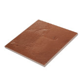 Terracotta rode eenvoudige rustieke tegeltje (Zijkant)