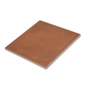 Terracotta rode eenvoudige rustieke tegeltje (Zijkant)