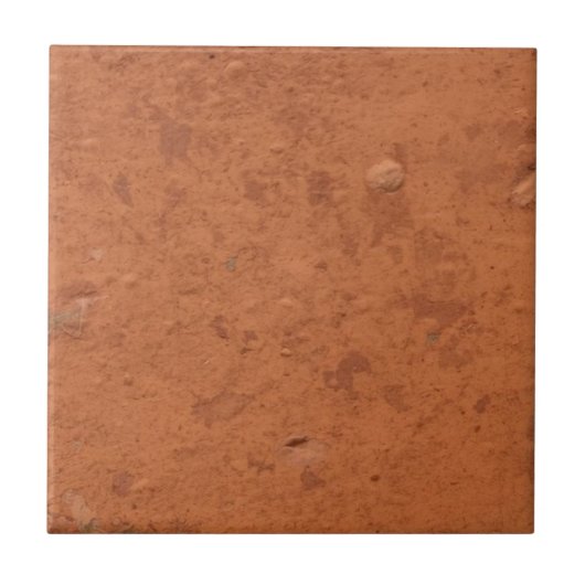 Terracotta rode eenvoudige rustieke tegeltje (Voorkant)