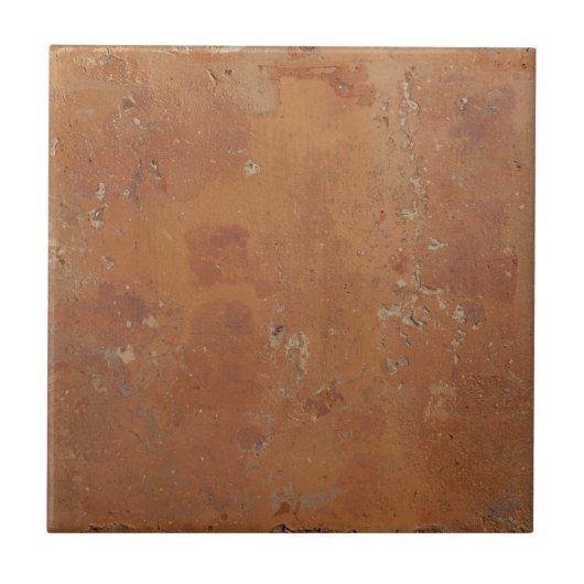 Terracotta rode eenvoudige rustieke tegeltje (Voorkant)
