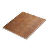 Terracotta rode eenvoudige rustieke tegeltje (Zijkant)
