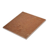Terracotta rode eenvoudige rustieke tegeltje (Zijkant)