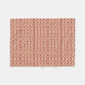 Terracotta rode geometrische tegel fleece deken (Voorkant (Horizontaal))