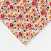 Terracotta rode geometrische tegel fleece deken (Hoek)